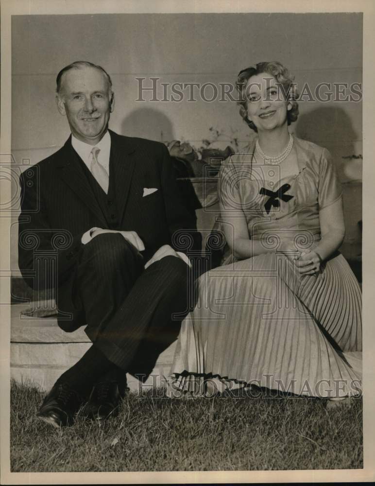 1959 Press Photo Sir Edmund Stockdale elected the new Lord Mayor of London.- Historic Images