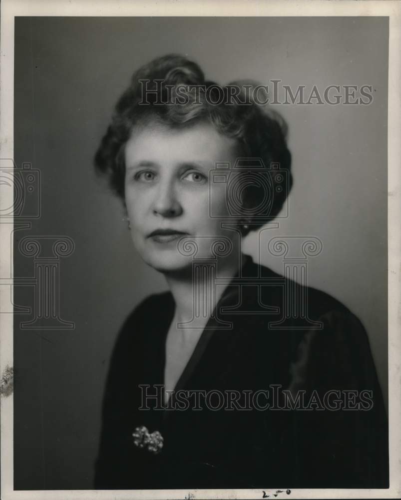 1946 Press Photo Tulane University Registrar Mrs. Florence Toppino, New Orleans- Historic Images