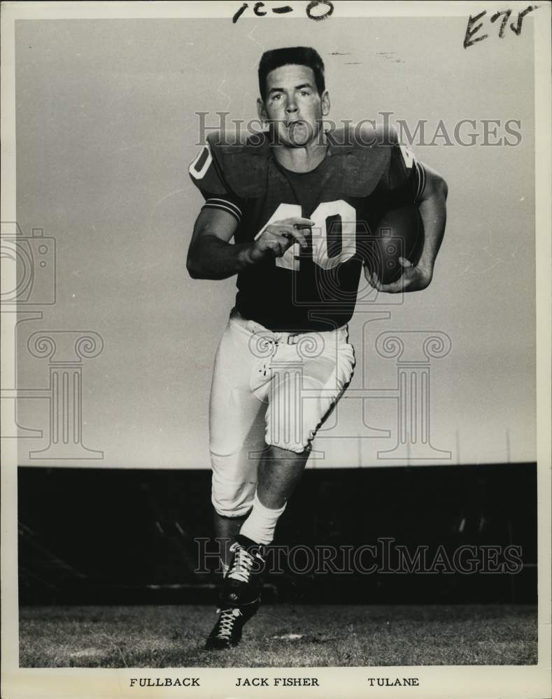 1967 Press Photo Tulane fullback Jack Fisher - nox58244- Historic Images