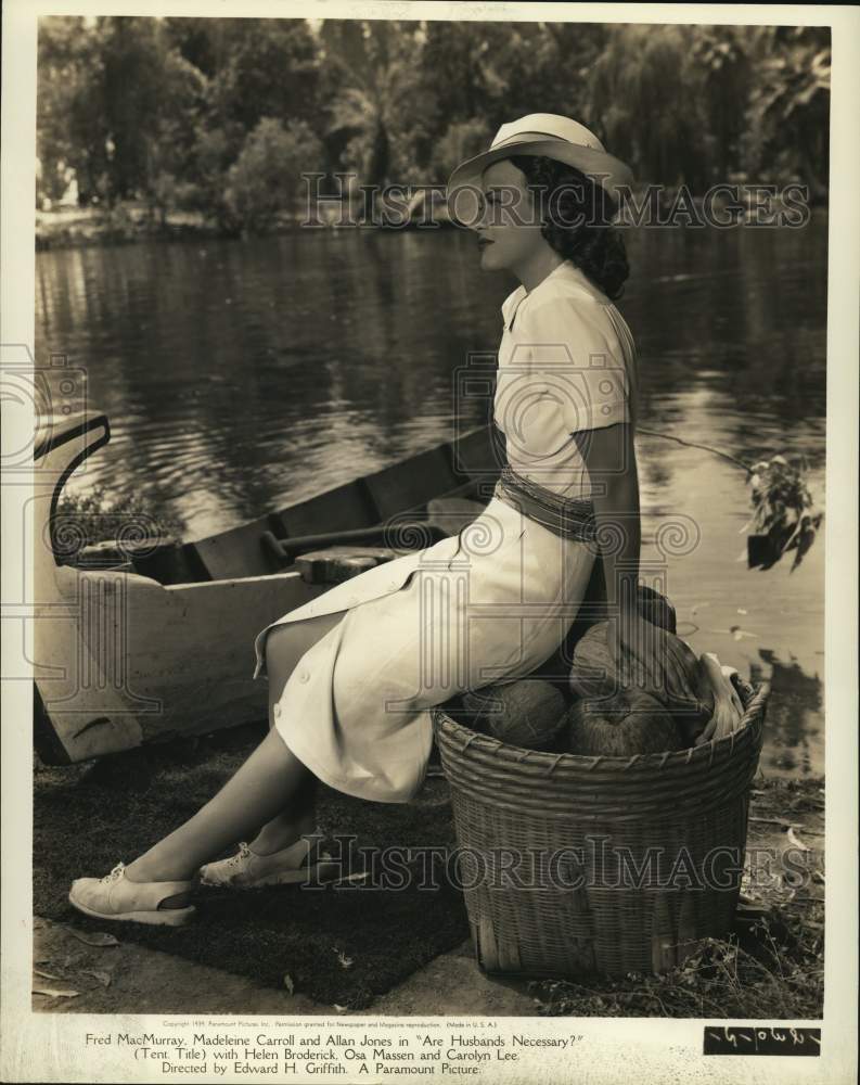 1939 Press Photo Danish actress Osa Massen stars in &quot;Honeymoon in Bali.&quot;- Historic Images