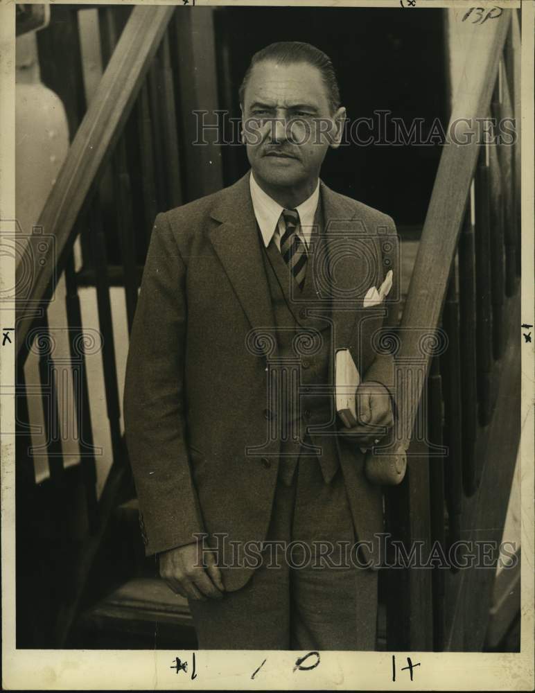 1938 Press Photo Author William Somerset Maugham - nox58378- Historic Images