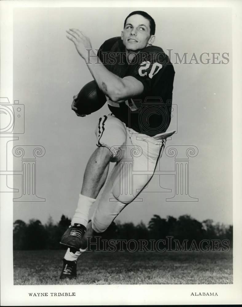 1967 Press Photo Alabama football player #20 Wayne Trimble - nox58575- Historic Images