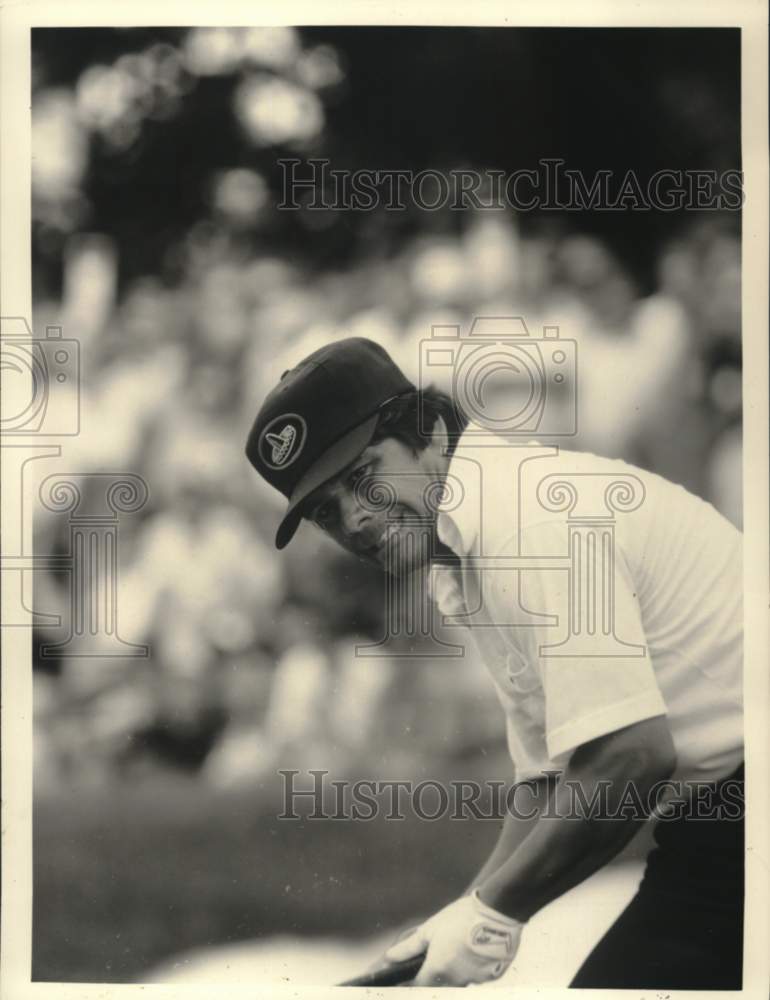 1975 Press Photo Lee Trevino heads the field during Akron PGA Golf Championship- Historic Images