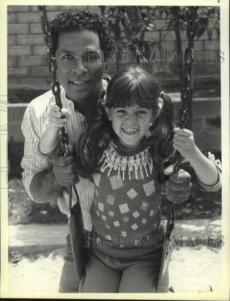 1986 Press Photo Philip Michael Thomas and Jaclyn-Rose Lester in Society's Child- Historic Images
