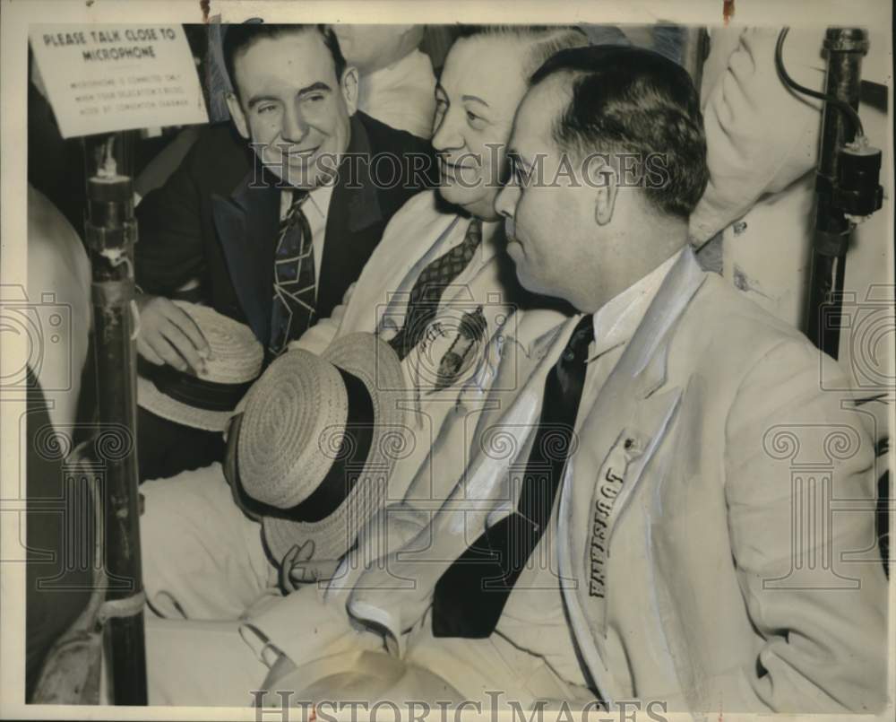 1940 Press Photo Sam Jones and Louisiana delegates at Chicago convention.- Historic Images