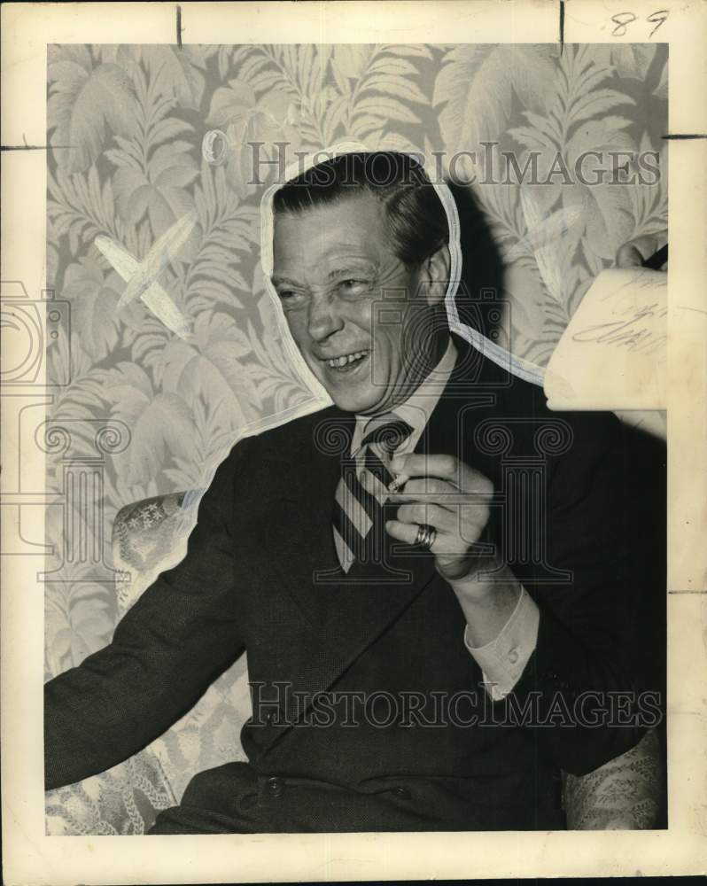 1950 Press Photo Duke of Windsor visits New Orleans. - nox60556- Historic Images