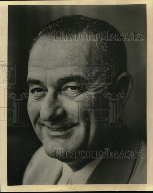 1960 Press Photo Lyndon B. Johnson, politician - nox60568- Historic Images