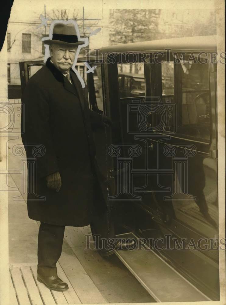 1930 Press Photo Former Chief Justice William Taft at All Soul's Church, D.C.- Historic Images