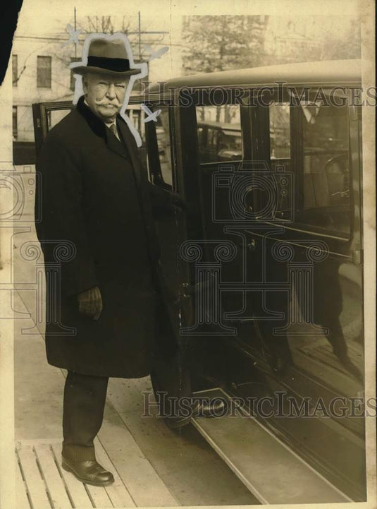 1930 Press Photo Former Chief Justice William Taft at All Soul's Church, D.C.- Historic Images