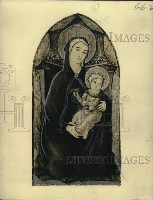 1952 Press Photo Painting "Madonna and Child" by Fra Filippo Lippi - noz01969- Historic Images