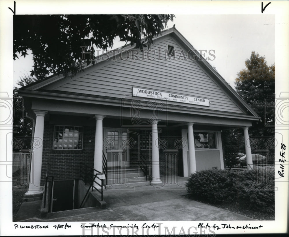1990 Press Photo Woodstock Community Center former fire station - orb61103- Historic Images