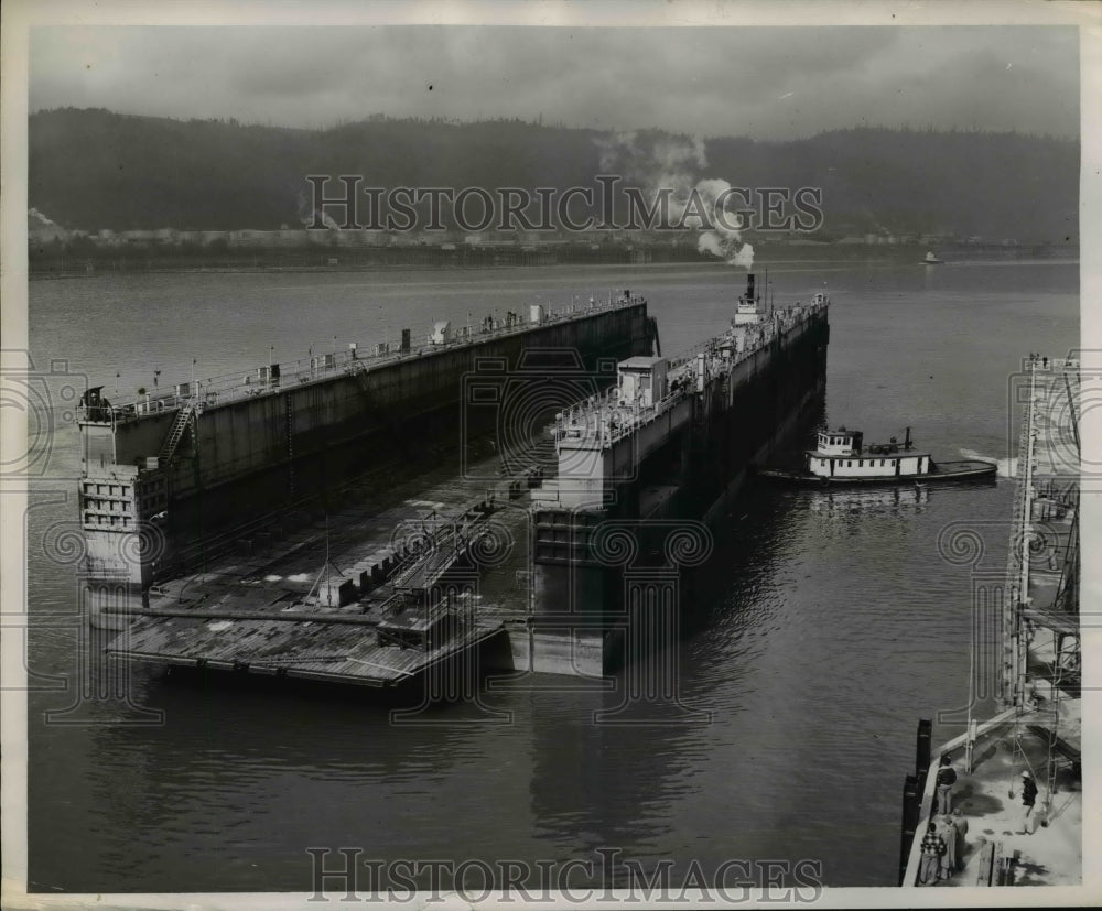 1953 Press Photo The New Drydock Center at Swan Island - orb93041- Historic Images