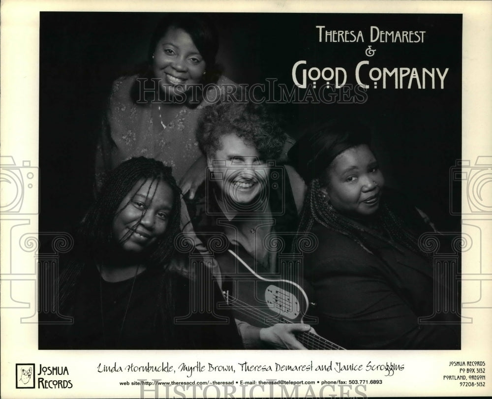 Press Photo Theresa Demarest &amp; Good Company - orc06172- Historic Images