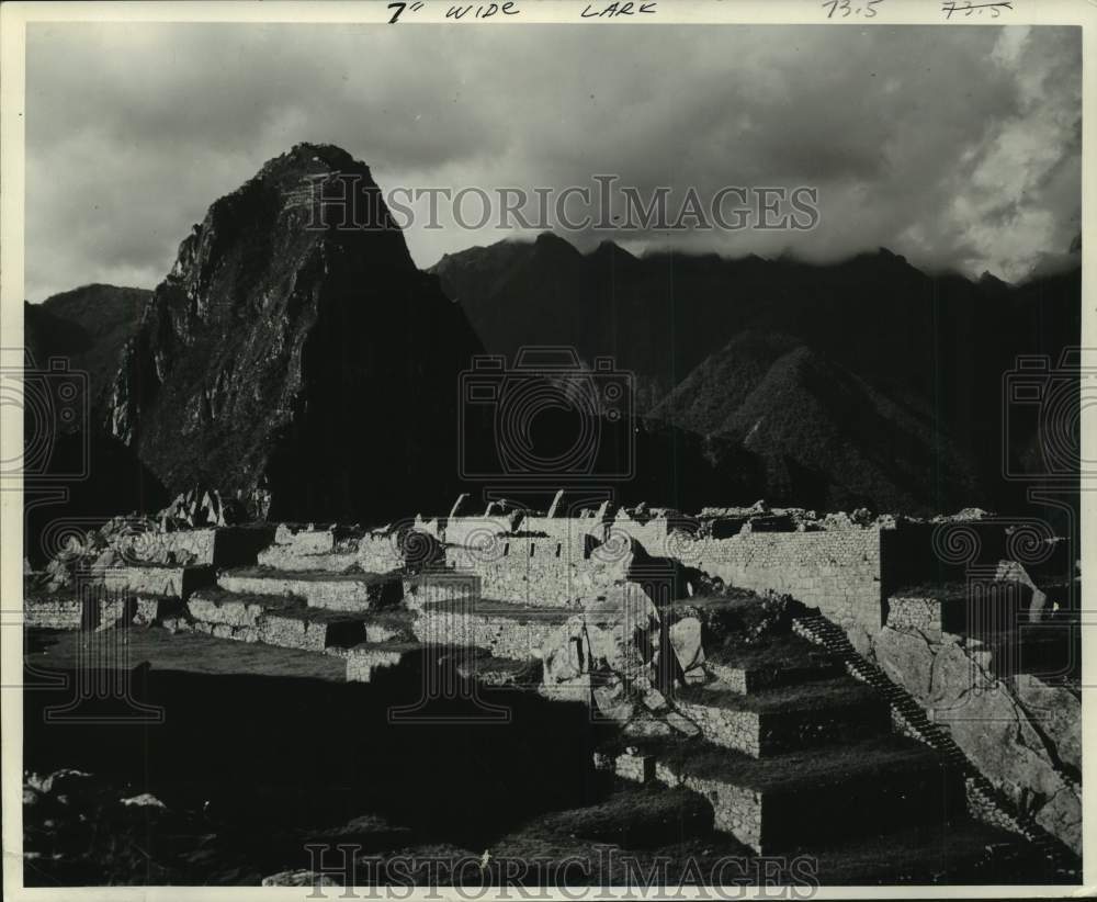 1970 Press Photo Mountain-top city, Machu Picchu, Peru - pia00383