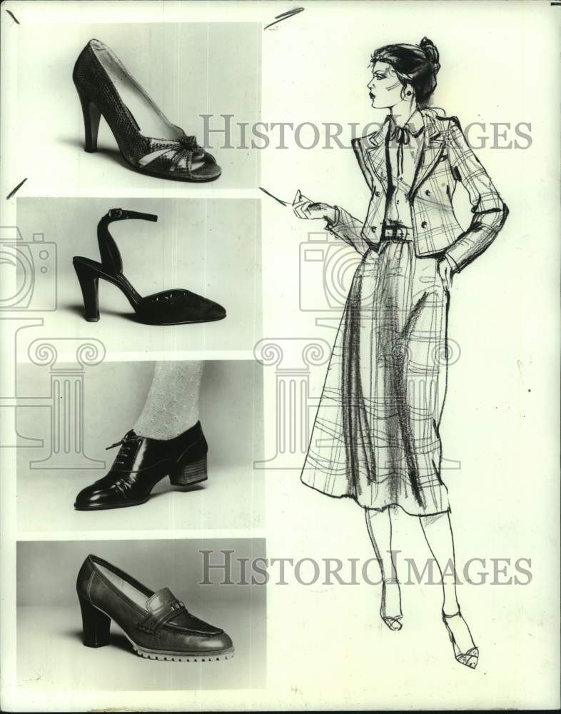 1978 Press Photo Different variation of a women's shoes - pia01198