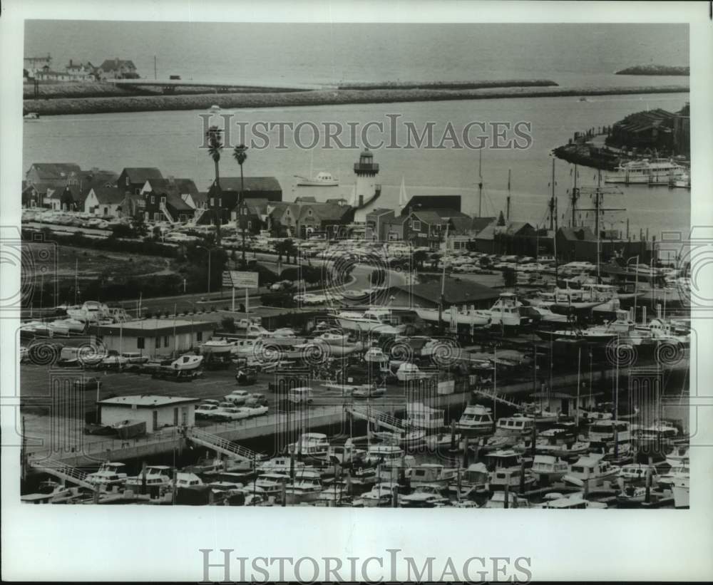 1978 Press Photo Fishermen's Village, Marina Del Rey, Los Angeles, California
