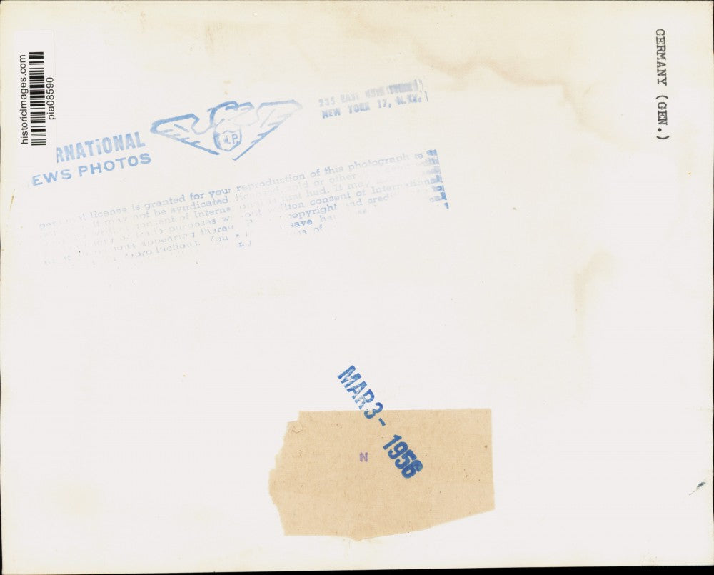 1956 Press Photo Mineral formations by mountains in Germany - pia08590