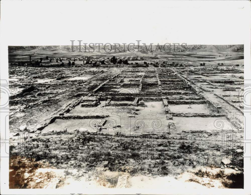 1934 Press Photo Ruins of city of Olynthus near Saloniki, Greece - pia11000- Historic Images