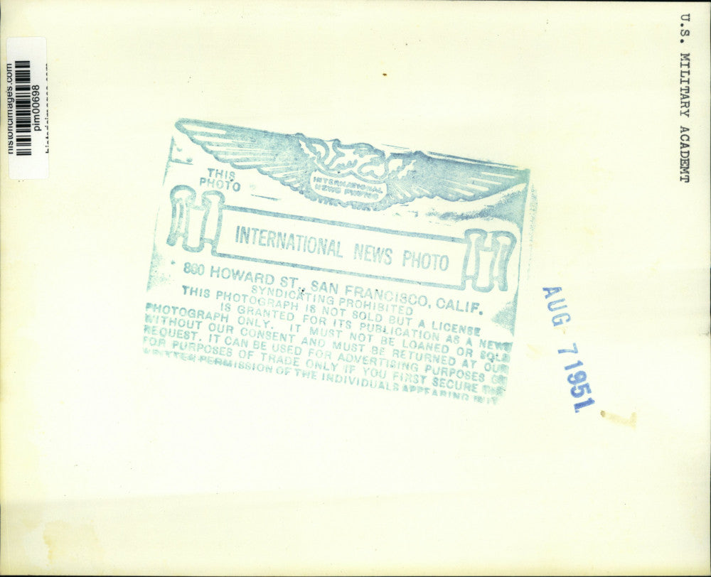 1951 Press Photo Members of Army Black Knights football squad, Philadelphia, PA