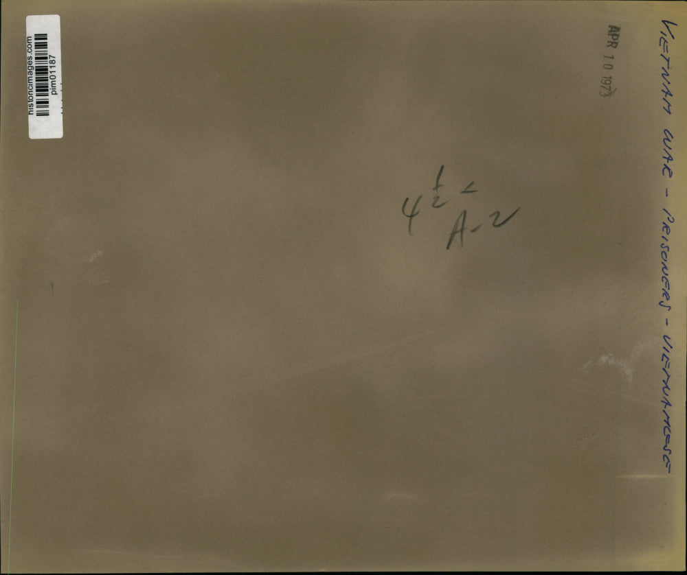 1973 Press Photo Freed Viet Cong prisoners of war at Quang Tri, South Vietnam