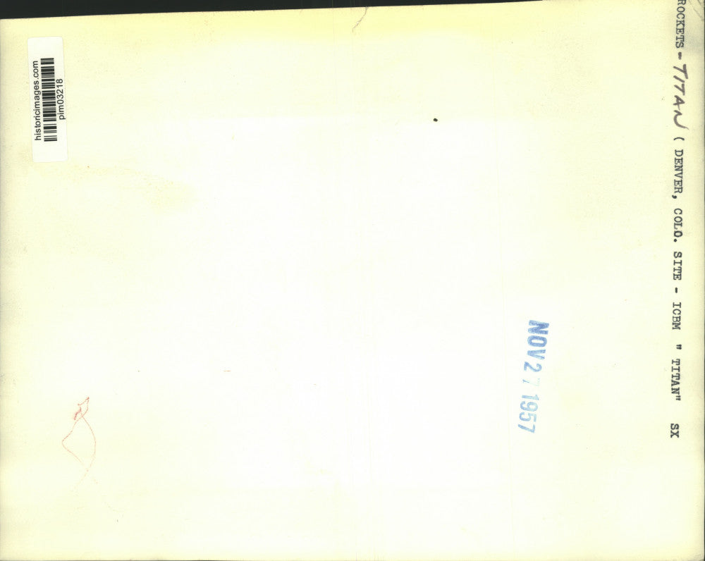 1957 Press Photo Titan missile manufacturing facility near Denver, Colorado