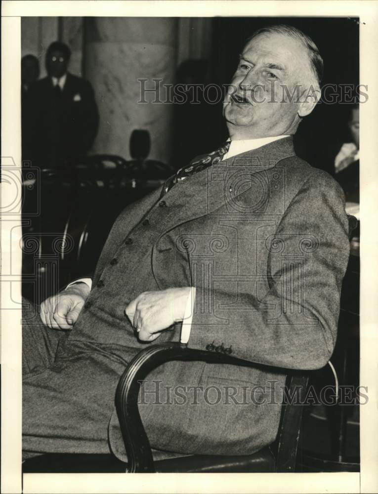 1941 Press Photo General Robert E. Wood testified for US Senate in Washington
