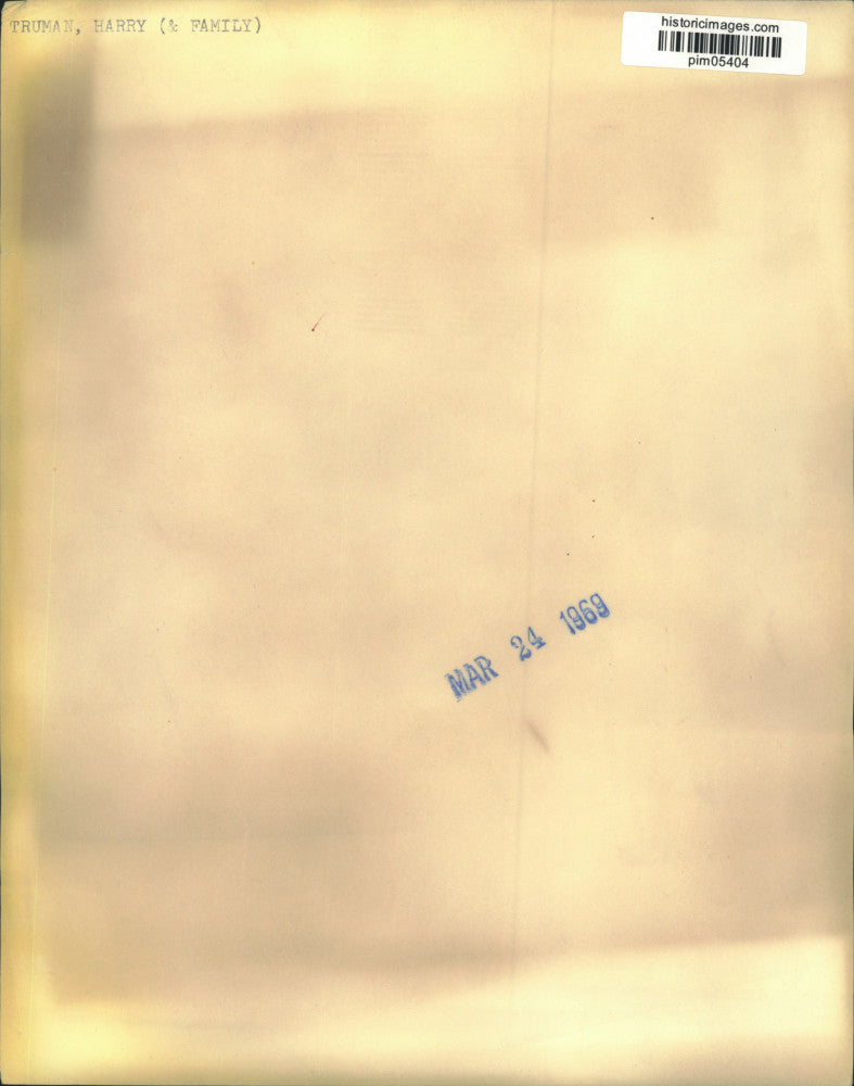 1959 Press Photo Former President Harry Truman with family in Key West, Florida