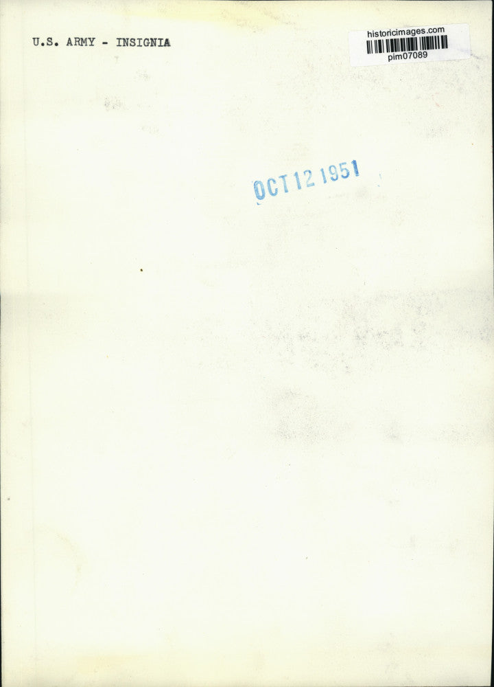 1951 Press Photo Supreme Headquarters Allied Powers Europe insignias - pim07089