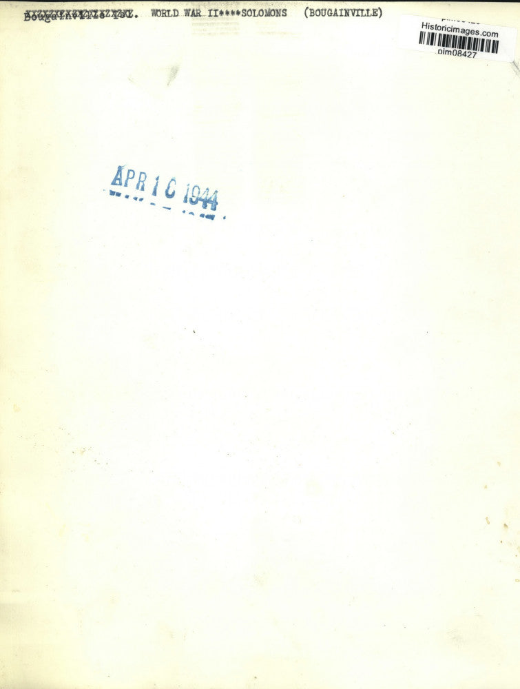 1944 Press Photo US soldiers tend vegetable garden on Bougainville in WWII