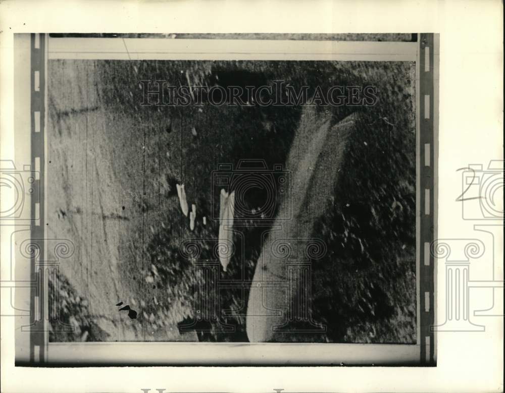 Press Photo Scene of bombing raid in World War I - pim08458