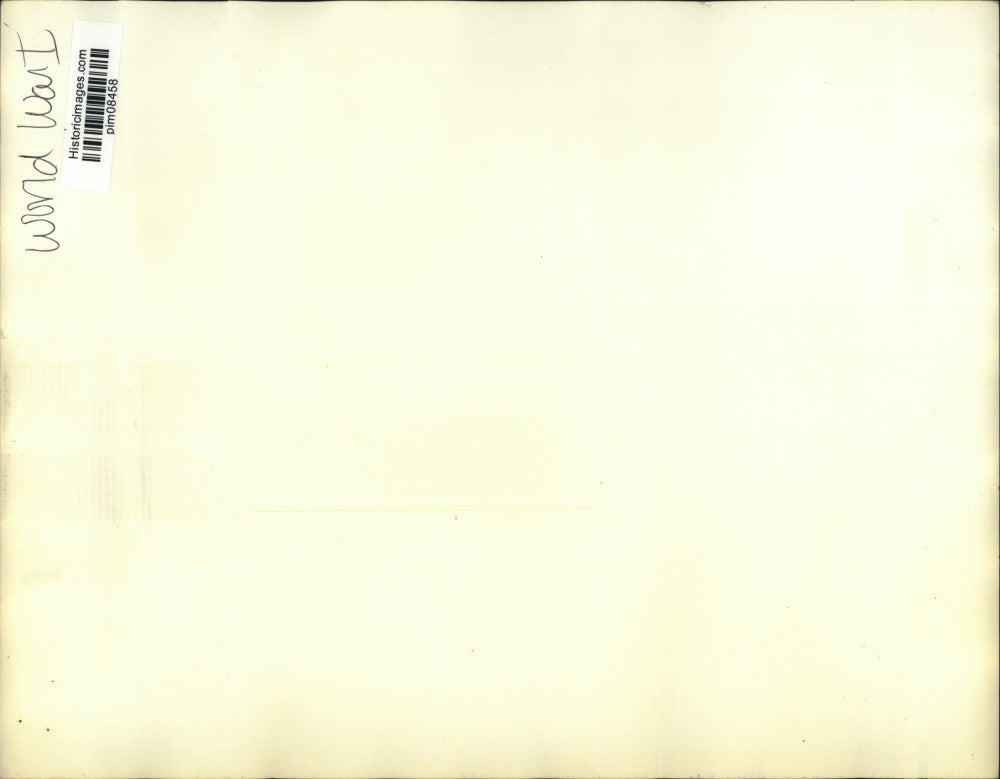 Press Photo Scene of bombing raid in World War I - pim08458