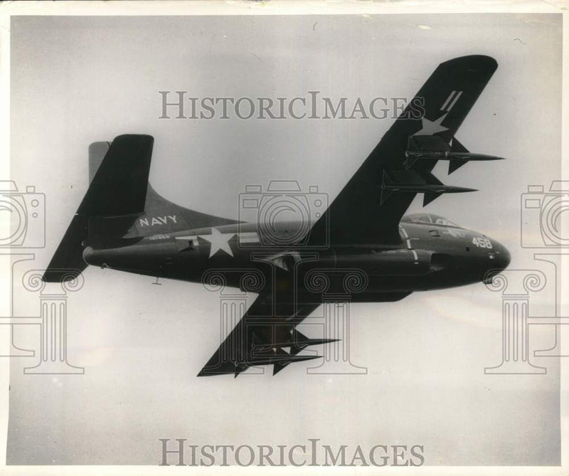 Load image into Gallery viewer, 1958 Press Photo US Navy's Douglas F3D "Skynight" plane in flight - pim09627

