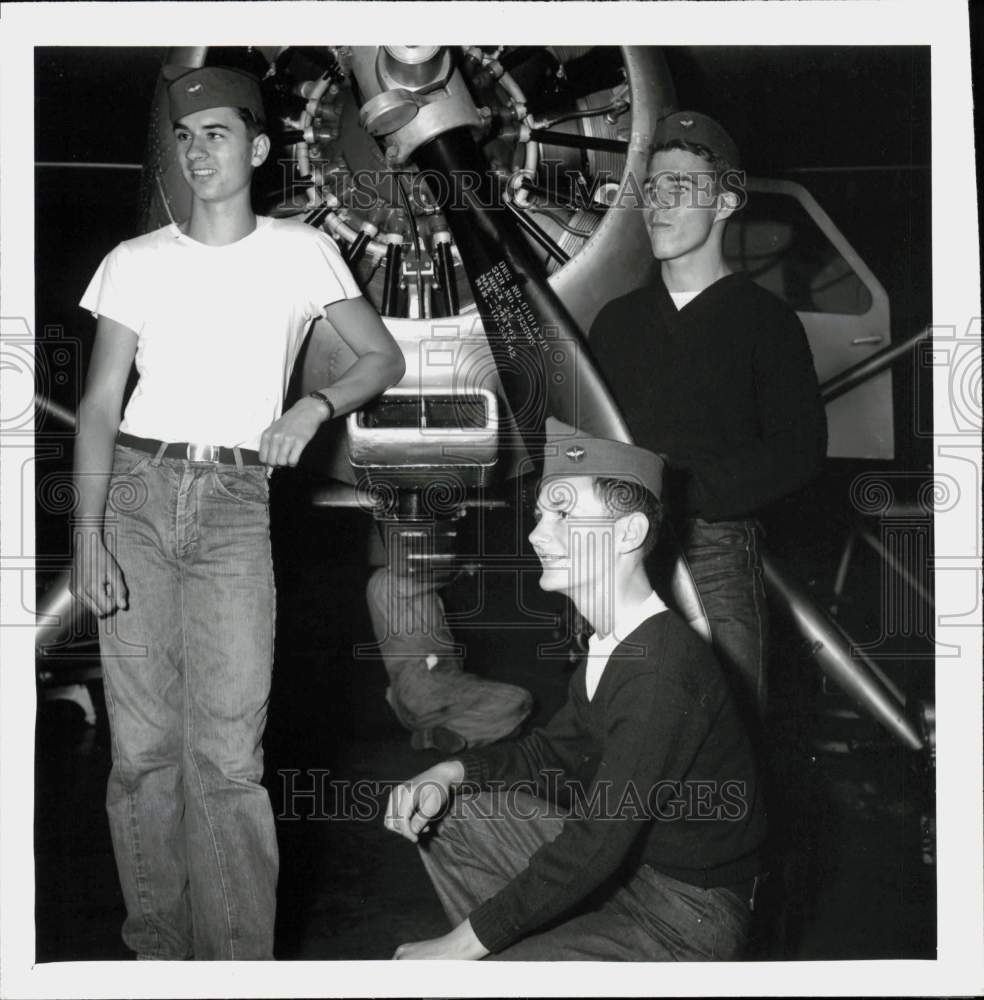 1954 Press Photo Civil Air Patrol Cadets Training at McChord Air Force Base