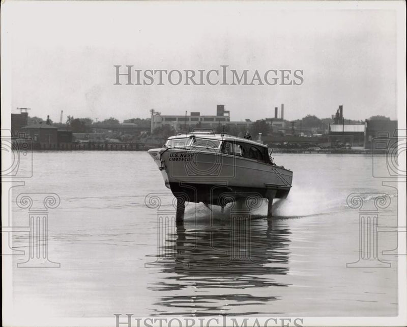 Load image into Gallery viewer, 1958 Press Photo Experimental Hydrofoil Sea Legs in Tests, Washington, D.C.
