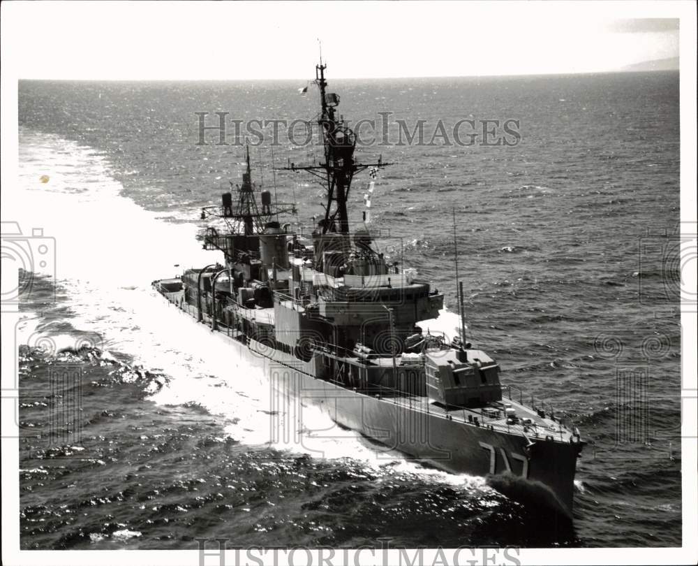 Press Photo Navy Destroyer USS Theodore E. Chandler on Water - pim13443- Historic Images