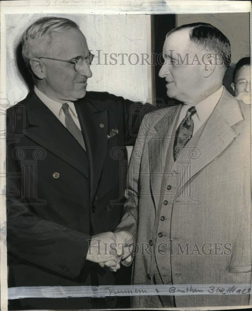 1948 Press Photo President Harry Truman & J. Vivian Truman, Kansas City