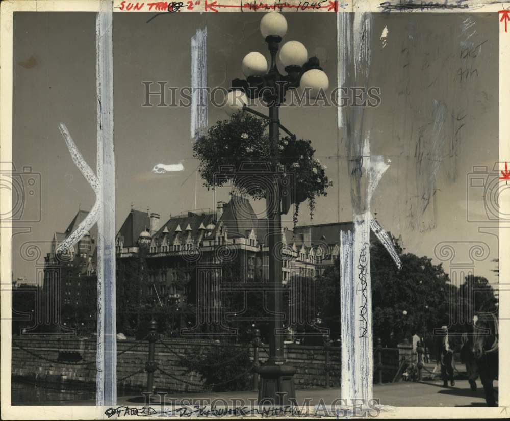1964 Press Photo Empress hotel, Victoria, British Columbia - pio08265- Historic Images