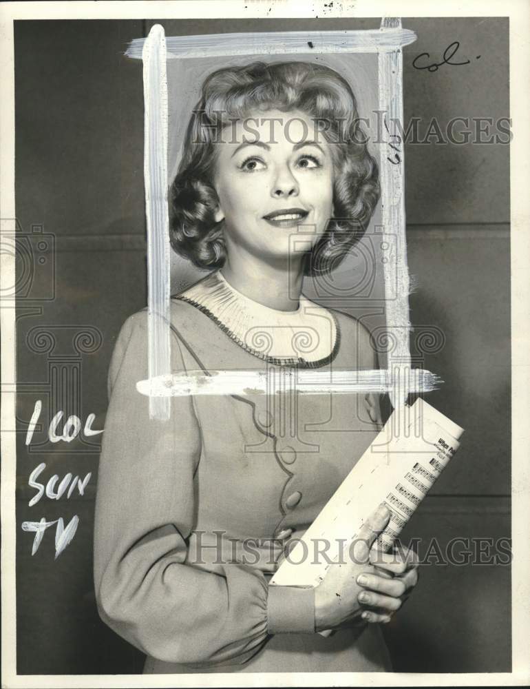 1960 Press Photo Actress Virginia Vincent stars in TV show &quot;The Untouchables&quot;- Historic Images