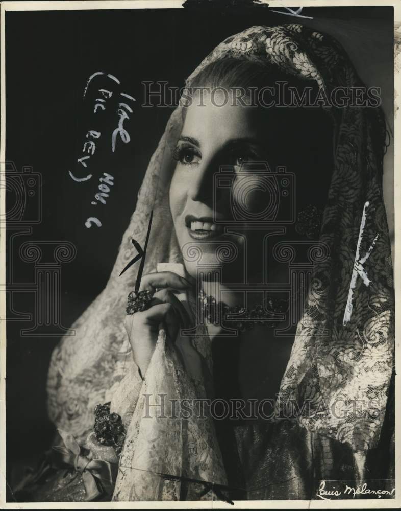 1949 Press Photo Licia Albanese as Desdemona in &quot;Otello&quot; with Metropolitan Opera- Historic Images