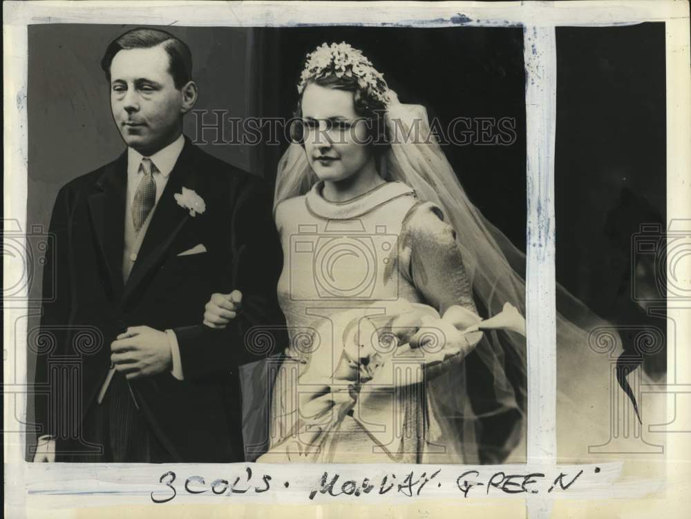 1937 Press Photo Duke & Duchess of Norfolk after wedding in London, England