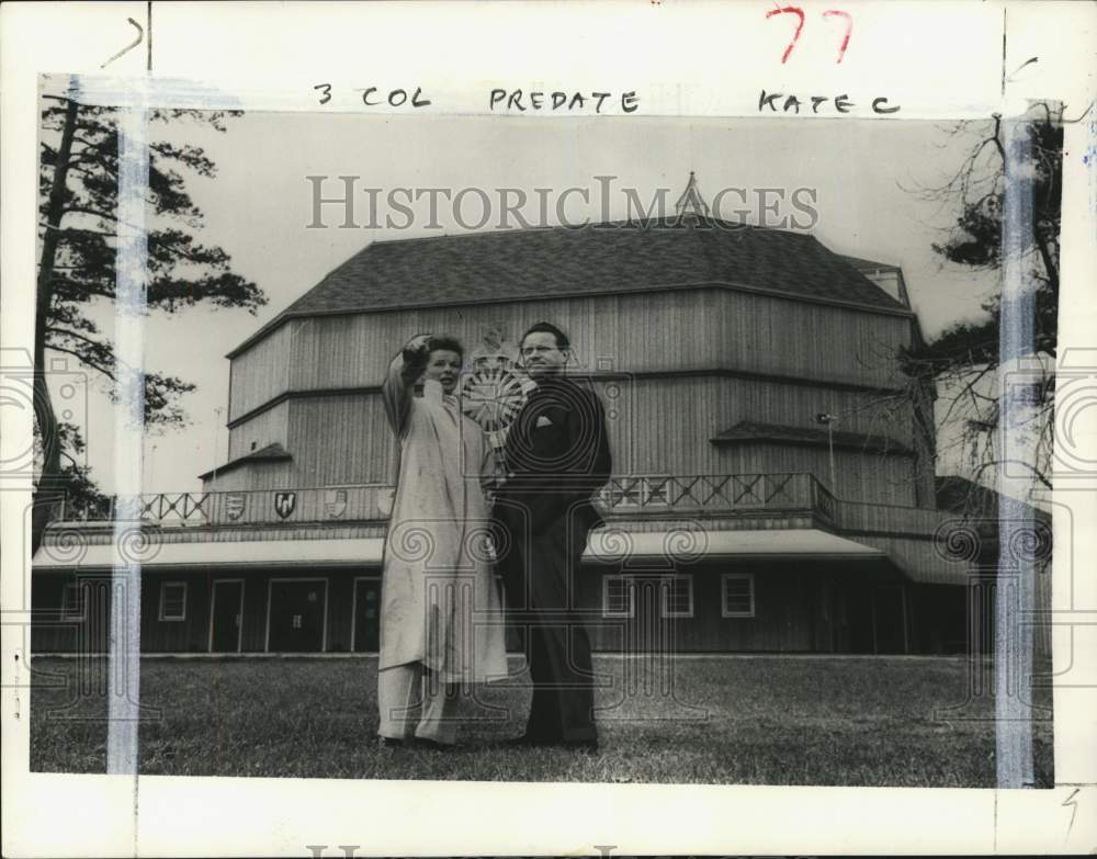 1957 Press Photo Shakespeare Festival Theater at Stratford, Connecticut- Historic Images