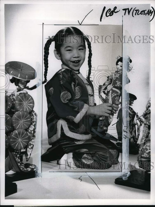 1960 Press Photo Ginny Tiu appears on "The Ed Sullivan Show" on CBS Television- Historic Images