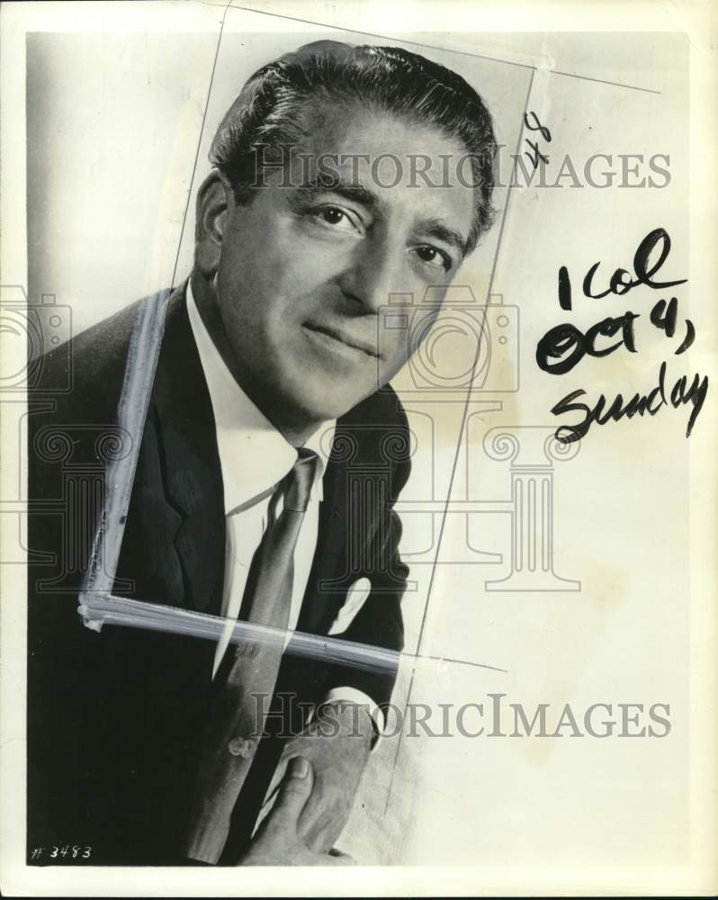 1964 Press Photo Orchestra leader Mantovani - pio14829- Historic Images