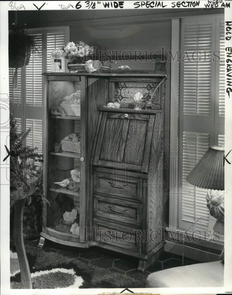 1975 Press Photo Advertisement for "Keepsakes" furniture by Pulaski - pio15148- Historic Images