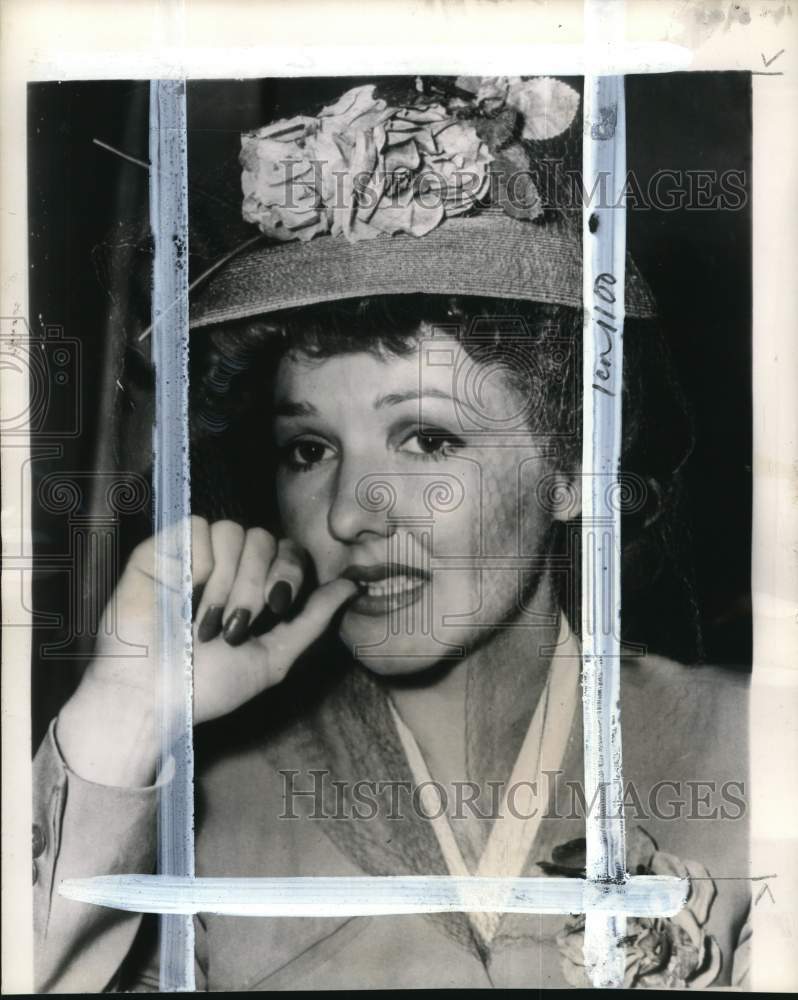1943 Press Photo Actress Jean Parker at divorce trial in Los Angeles, California- Historic Images