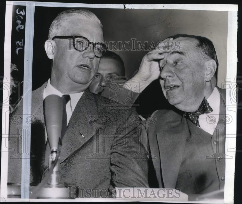 1954 Press Photo Robert Stevens &amp; Joseph Welch at McCarthy hearing in Washington- Historic Images