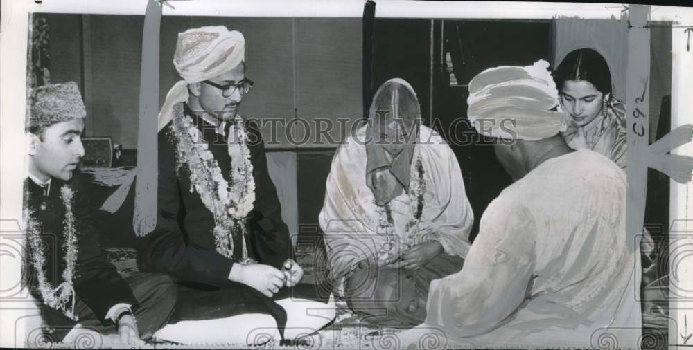 1960 Press Photo Pakistani students get married at Washington State University- Historic Images