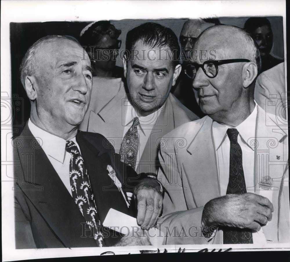 1952 Press Photo James Byrnes, Olin Johnston & Edgar Brown in South Carolina- Historic Images