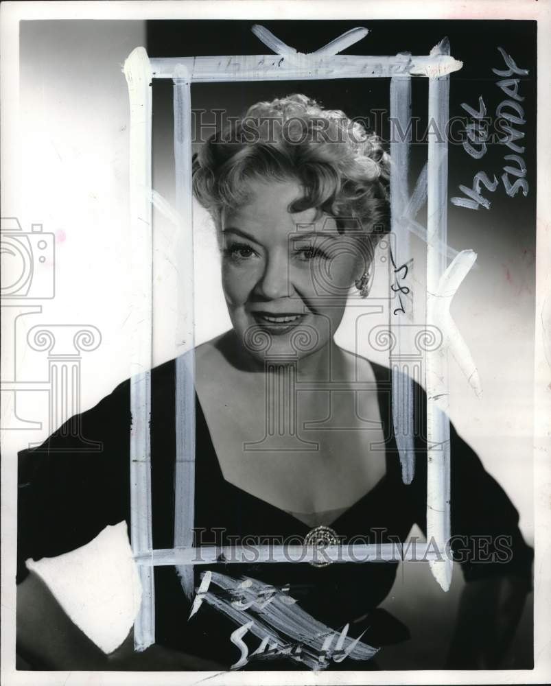 1958 Press Photo Actress Spring Byington, star of &quot;December Bride&quot; TV series- Historic Images