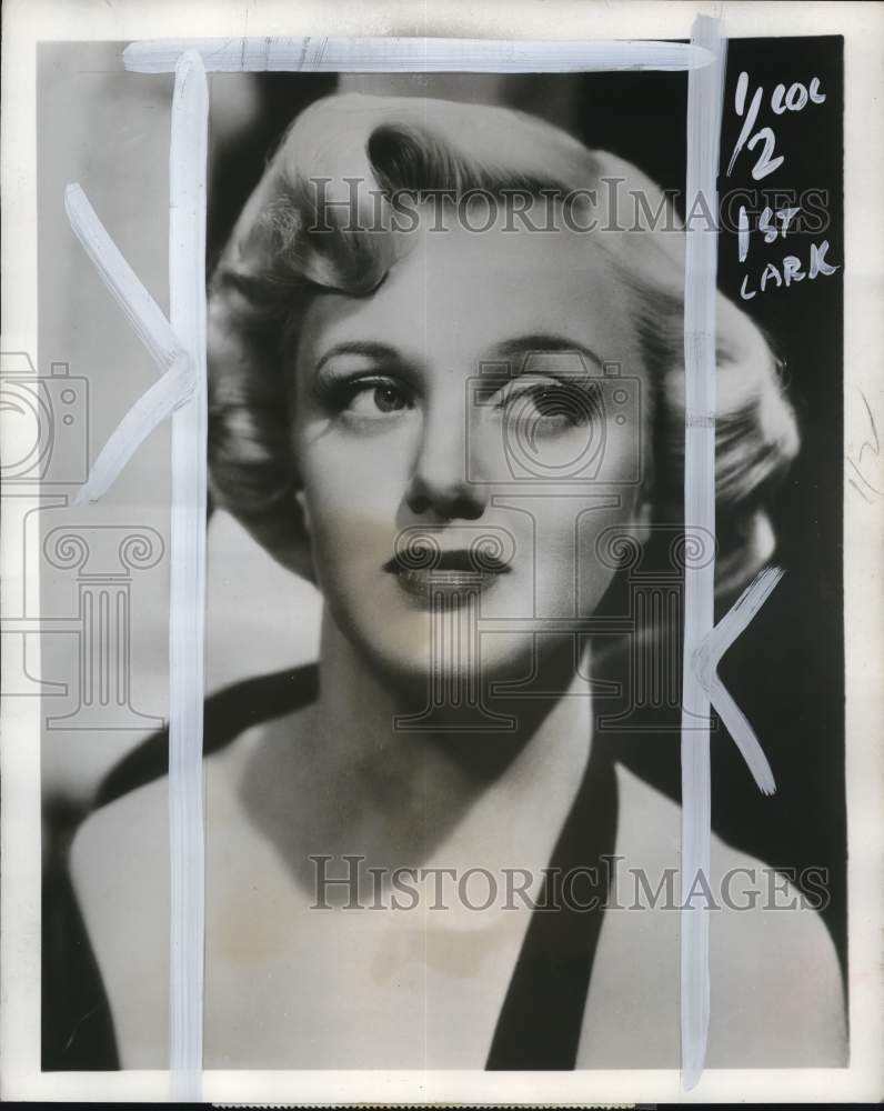 1953 Press Photo Actress Jan Sterling stars in &quot;The Show-Off&quot; film - pio19841- Historic Images